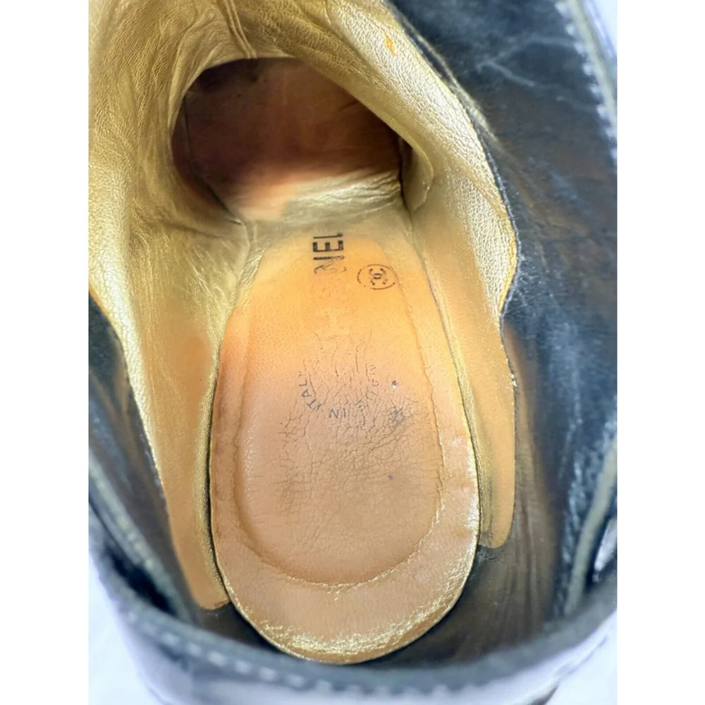 CHANEL Boots Leather Authentic size 6 - Picture 5 of 16